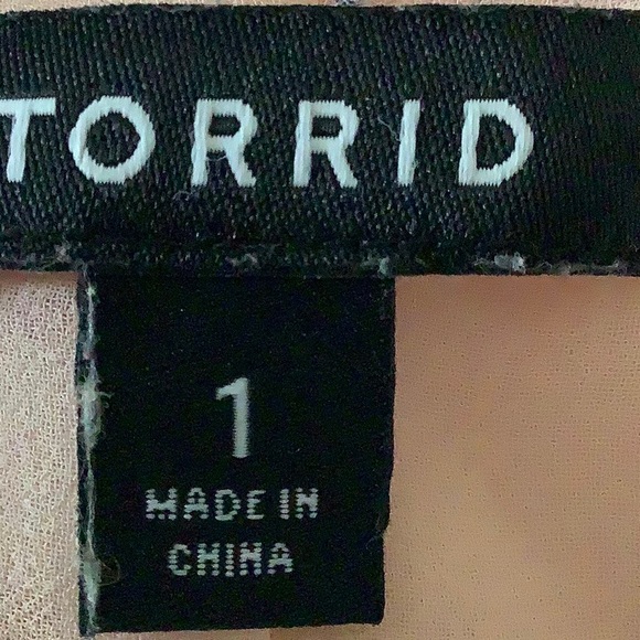 Torrid Blazer Cover Ups Beige Shawl Plus Size 1 - Picture 5 of 8